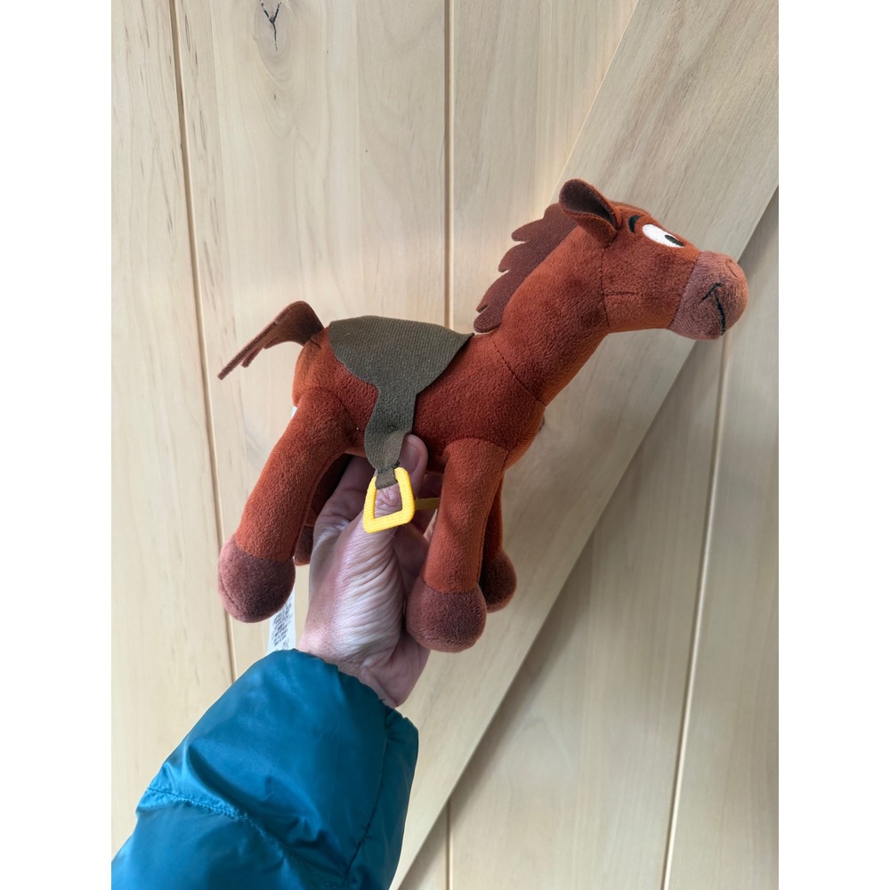 Disney Store Toy Story Bullseye Plush‎ Stuffed Animal Horse Brown Toy 8 Inch